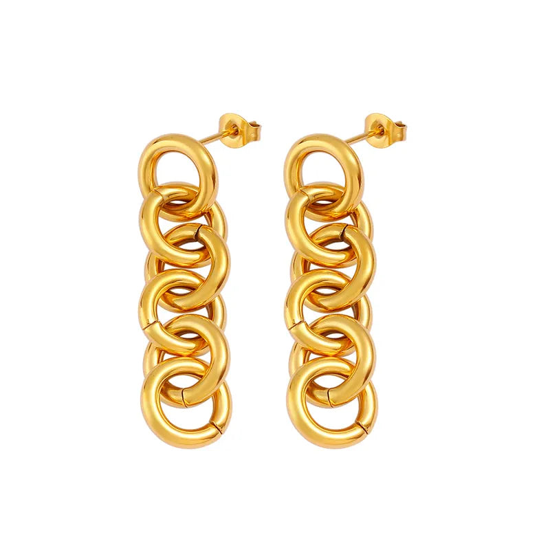 Aretes Chain Drops