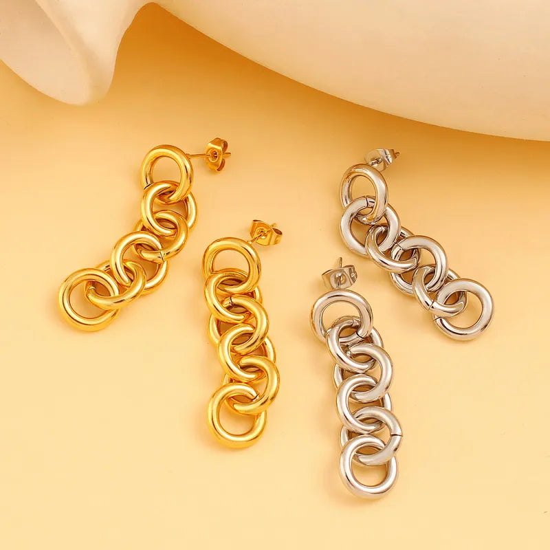 Aretes Chain Drops