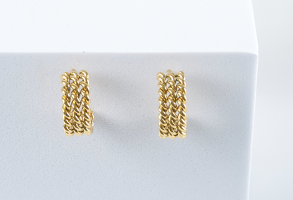 Aretes Triple Twist