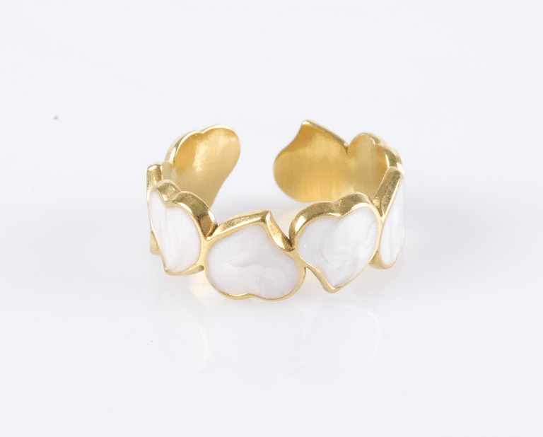 Anillo White Heart