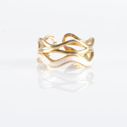 Anillo Golden Waves